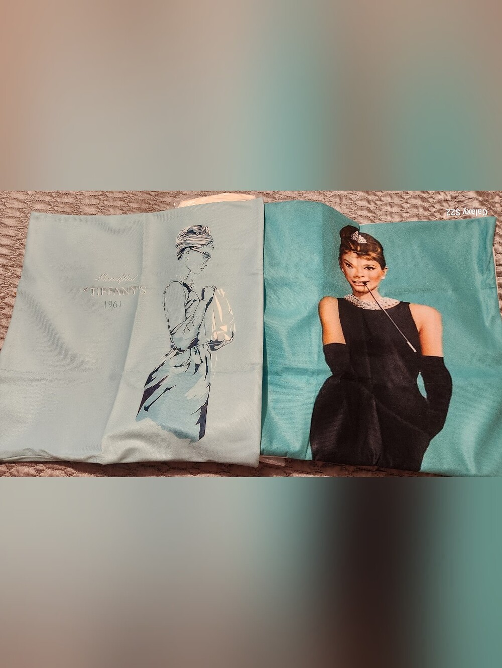NEW Tiffany- Elegant Audrey Hepburn Print PILLOWS & CASES